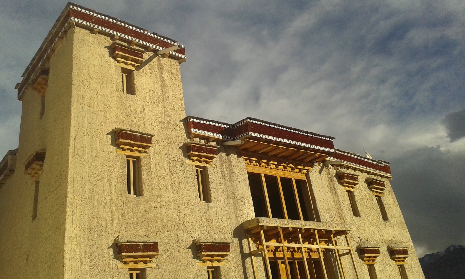 Shey Palace in Ladakh with traditional Tibetan architecture