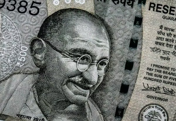Indian rupees five hundred note